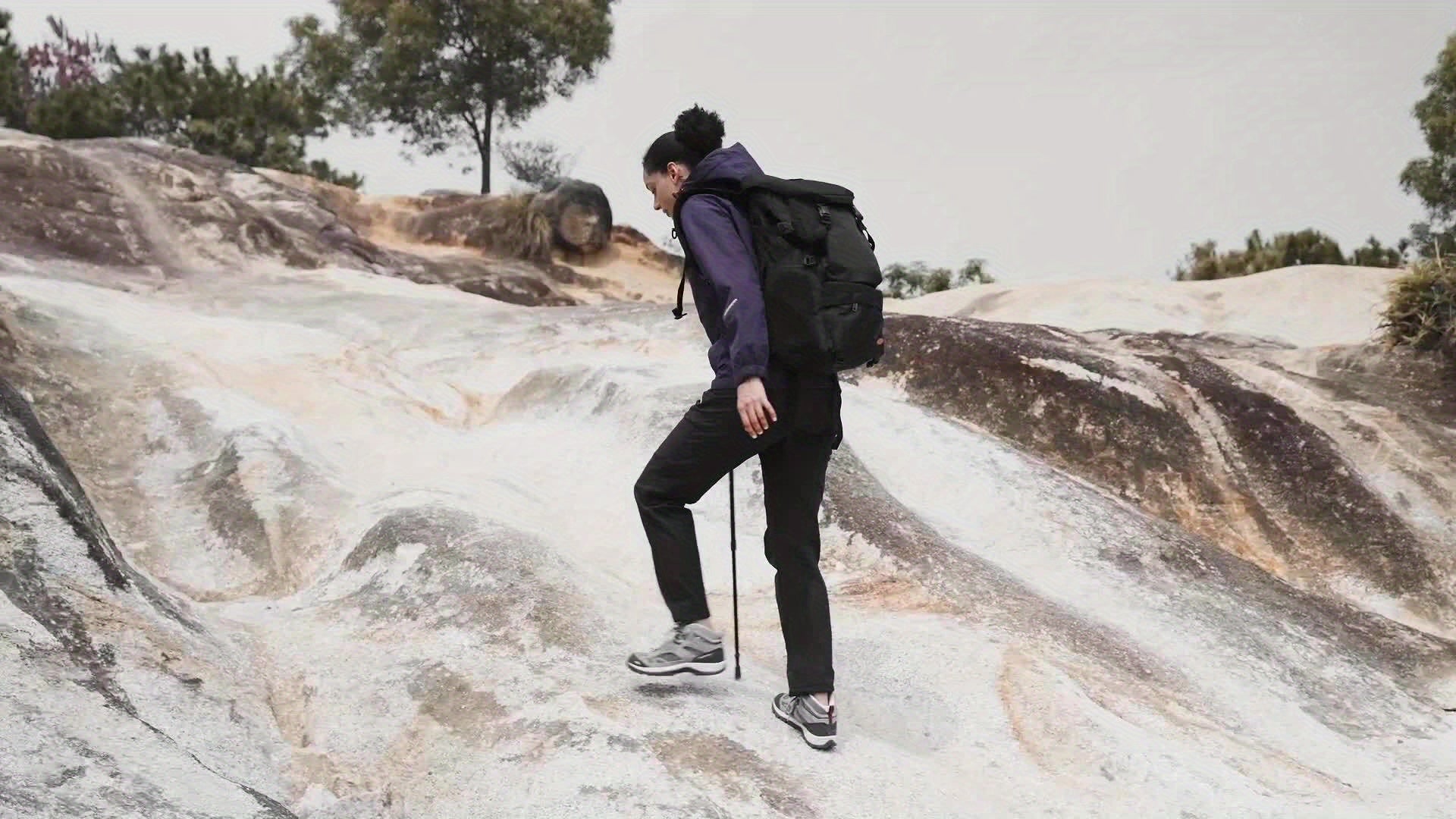 Women's 3-in-1 Winter Coats Lined Winter Snow Ski Jacket Parka Hiking Hooded Coat Multi-pocket Winter Camping Parka Wear Resistant Snowboarding Warm Jacket