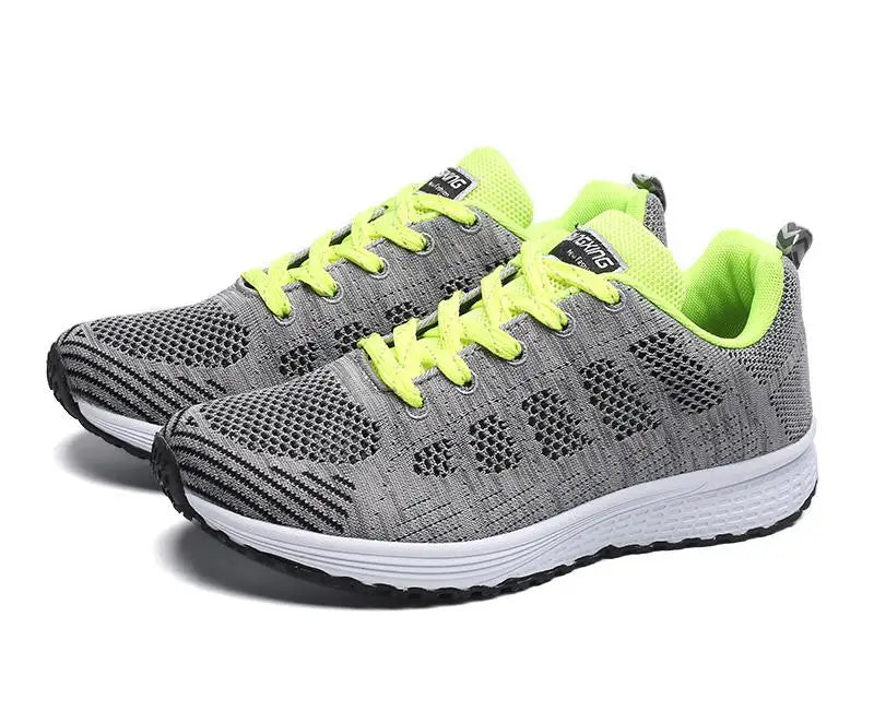Women Casual Shoes Fashion Breathable Walking Mesh Flat Shoes Sneakers Women 2025 Gym Vulcanized Shoes White Female Footwear