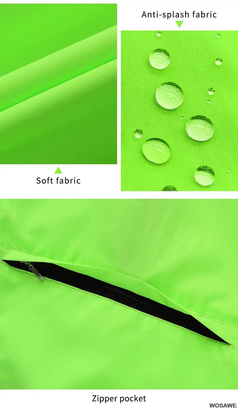 WOSAWE Ladies Windproof Cycling Jackets Hooded Riding Waterproof Cycle Clothing Bike Long Sleeve Jerseys Reflective Wind Coat