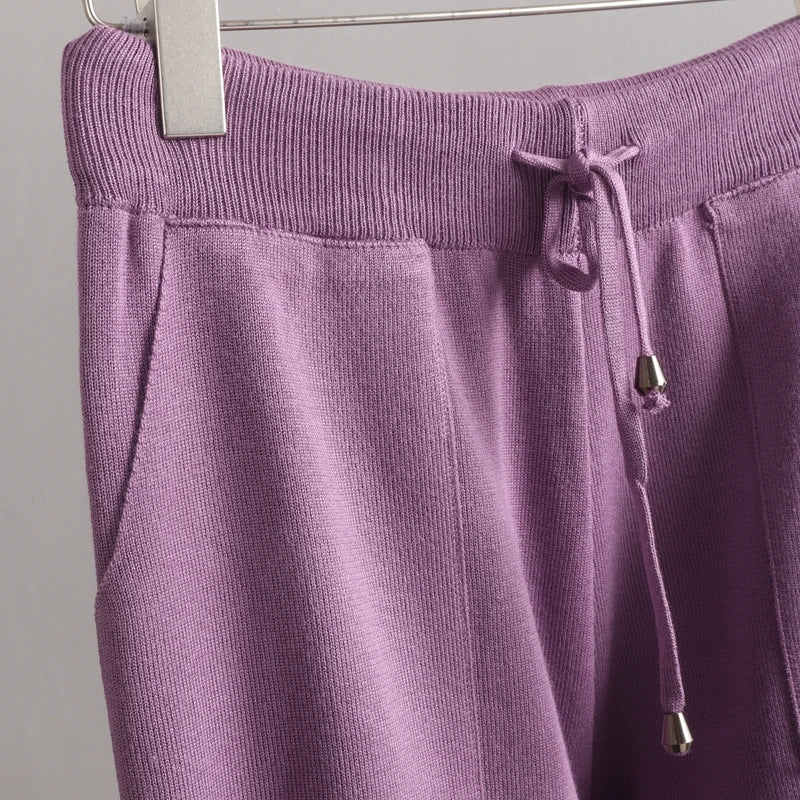 GIGOGOU Spring Autumn 3 Piece Women Cardigan Tracksuits Fashion Knitted Pocket Pant Set Ladies Sweater Suit