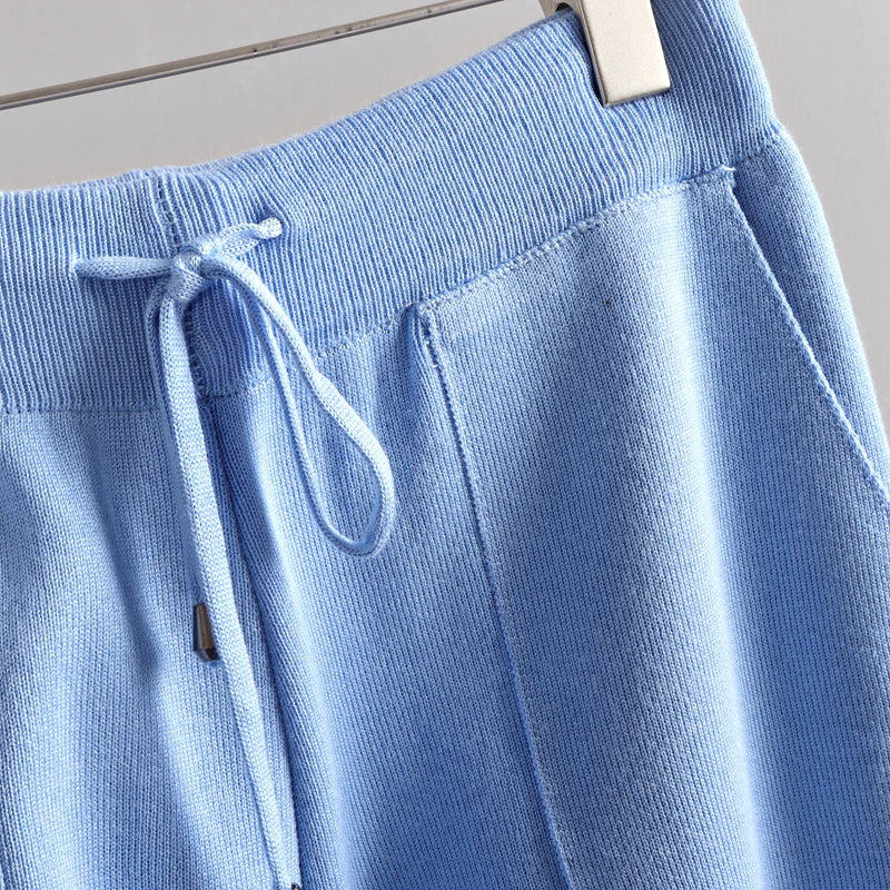 GIGOGOU Spring Autumn 3 Piece Women Cardigan Tracksuits Fashion Knitted Pocket Pant Set Ladies Sweater Suit