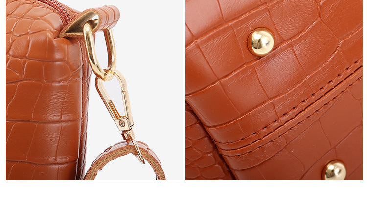 Women's Handbag 4-piece Set Women's Shoulder Bag Fashion Purse Vintage Leather Bag Large Capacity Handbag Inclined Shoulder Bag