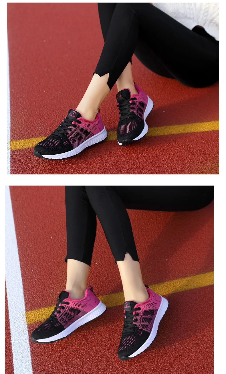 2025 Women Sport Shoes Fashion Platform Sneakers Ladies Spring Winter Flats Running Shoes for Woman