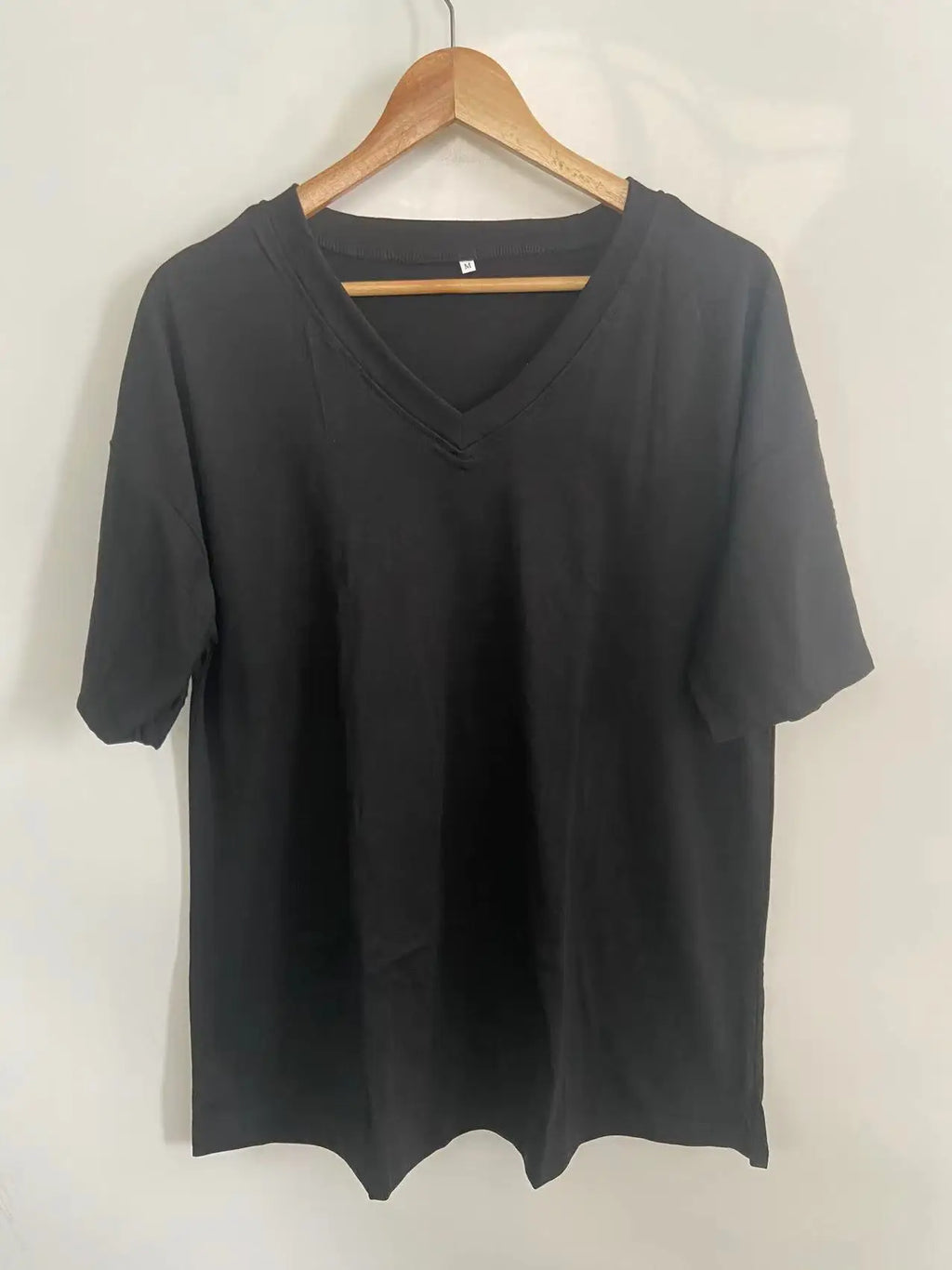 Cotton Black White Blue Brown Short Sleeve T Shirt Women Elegant Cotton Short T-shirt Female Office Women's Tee Shirt Summer