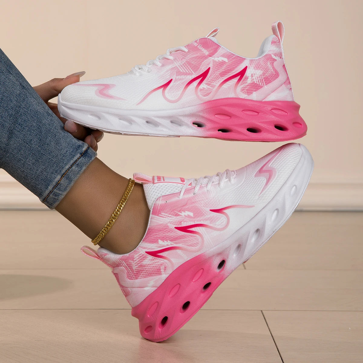 Men Sports Shoes Trendy Breathe Soft Sole Comfort Outdoor Fitness Jogging Shoes Couple Walking Sports Tennis Shoes for Men Women