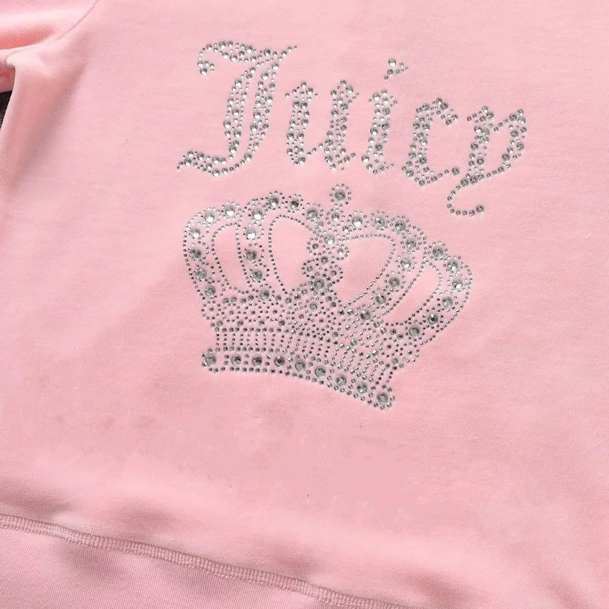 2 Piece Sets Women Outfit Tracksuit Hoodies Juicy Tracksuit 2 Piece Set with Pocket Trousers and Jacket Sets Velvet Tracksuit