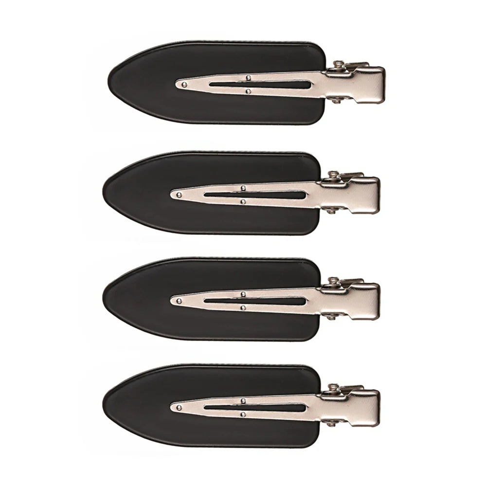 4Pcs No Bend Hair Clips Makeup Clips Beauty Salon Seamless Hairpin for Salon Hairstyle Women Girls Makeup Accessories