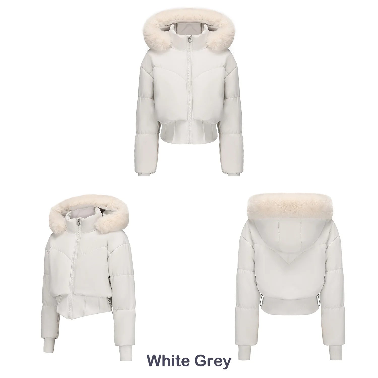 Thick Warm Women's Winter Down Jackets Coats Parkas Large Fur Collar Hood Woman Cotton Padded Puffer Jacket Outwear Overcoat H01