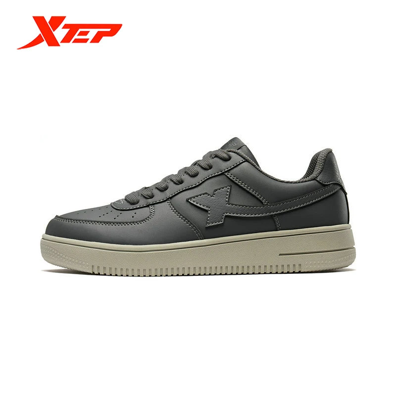Xtep Women Men Skateboarding Shoes Non-Slip Casual White Couple Skate Sneakers Male Female Luxury Brand Shoes 881219319851