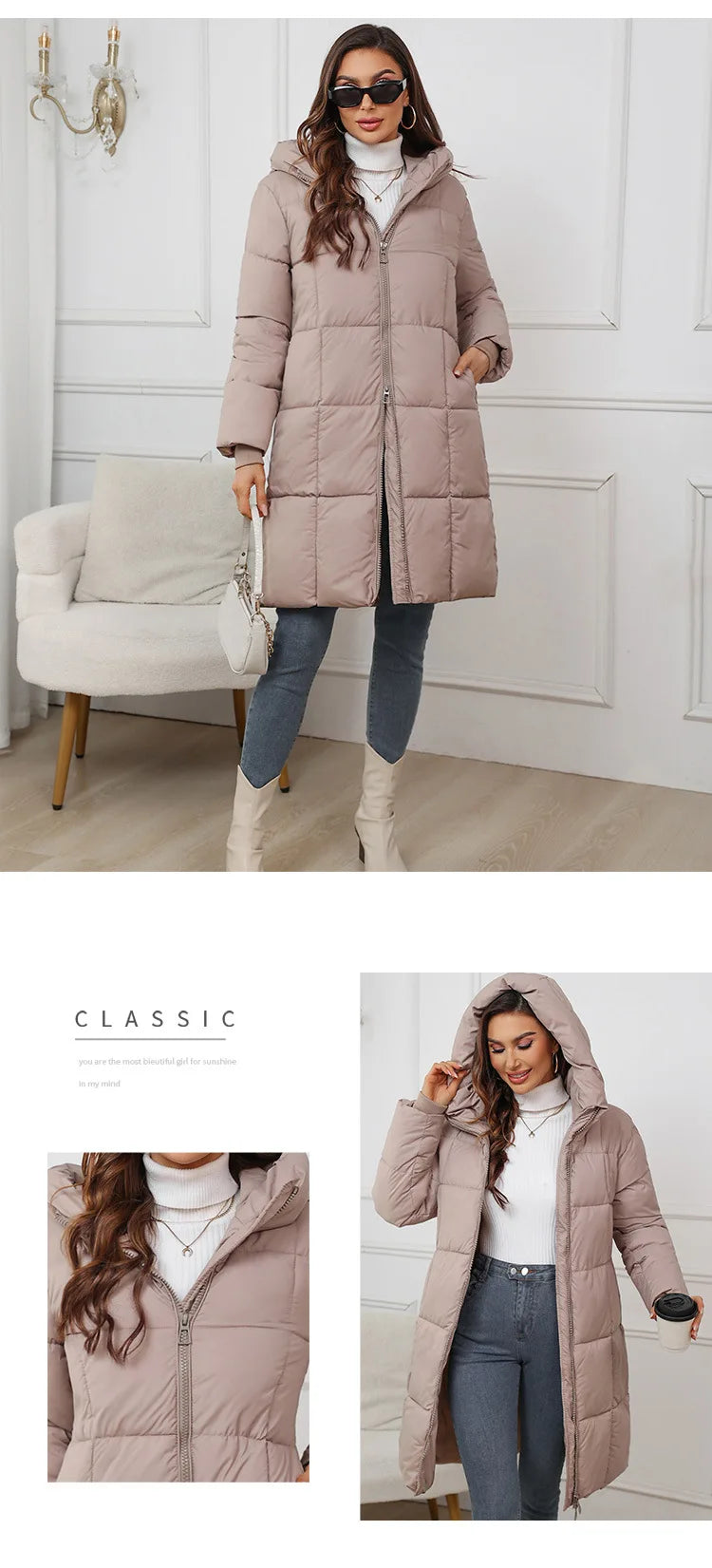 Women Long Coat 2025 New Autumn Winter Parkas Female Thick Down Cotton Coat Femme Casual Short Warm Thick Outerwear Ladies Top