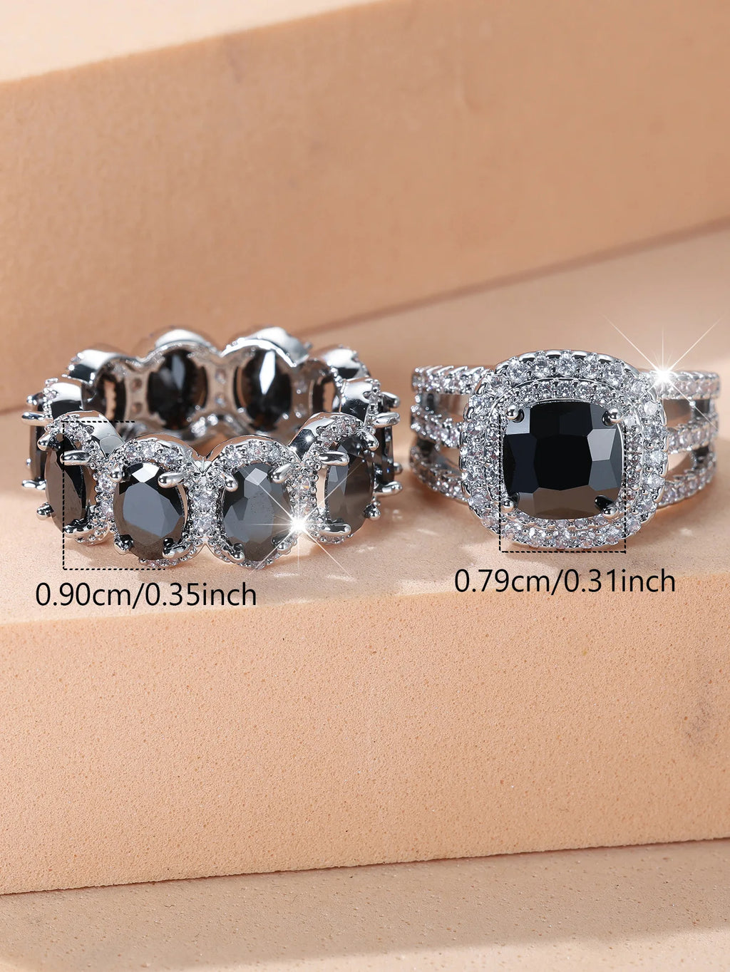Super Shiny Egg-Shaped Gemstone Women Men's Ring Micro Inlaid Cubic Zirconia Luxury Sparkling Full Diamond Rings Trendy Hot Sale