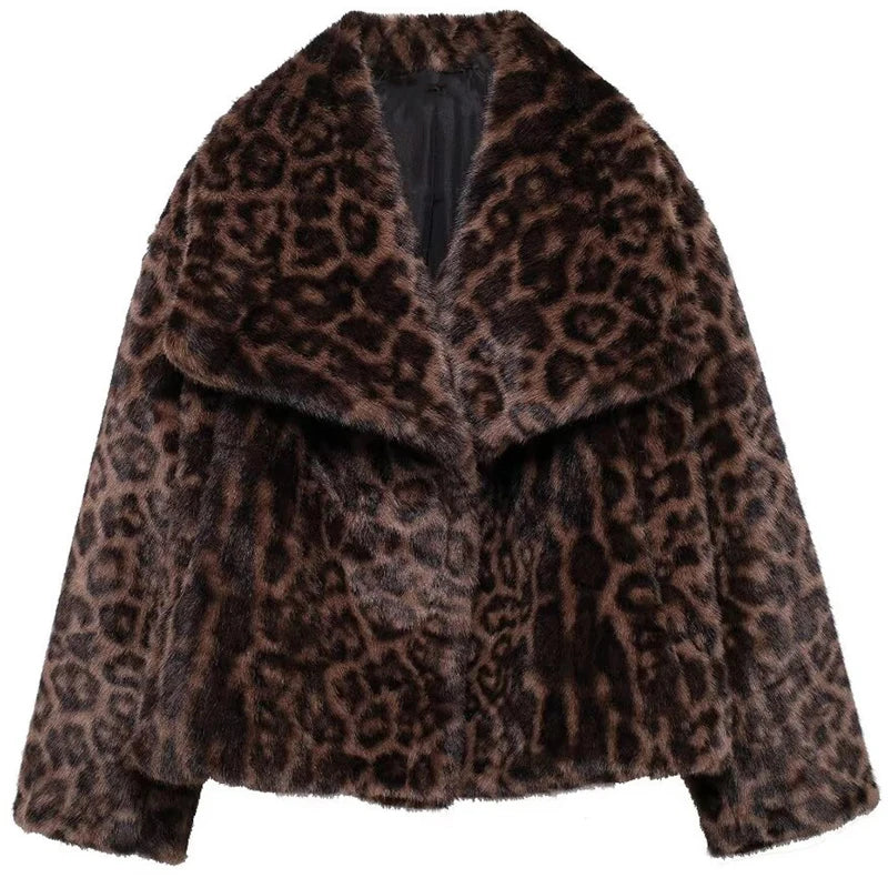 HXAO Women's Fur Coat Women 2025 Plush Burgundy Bomber Jacket Solid Crop Long Sleeve Jacket Warm Winter Coats Woman Casual Coats