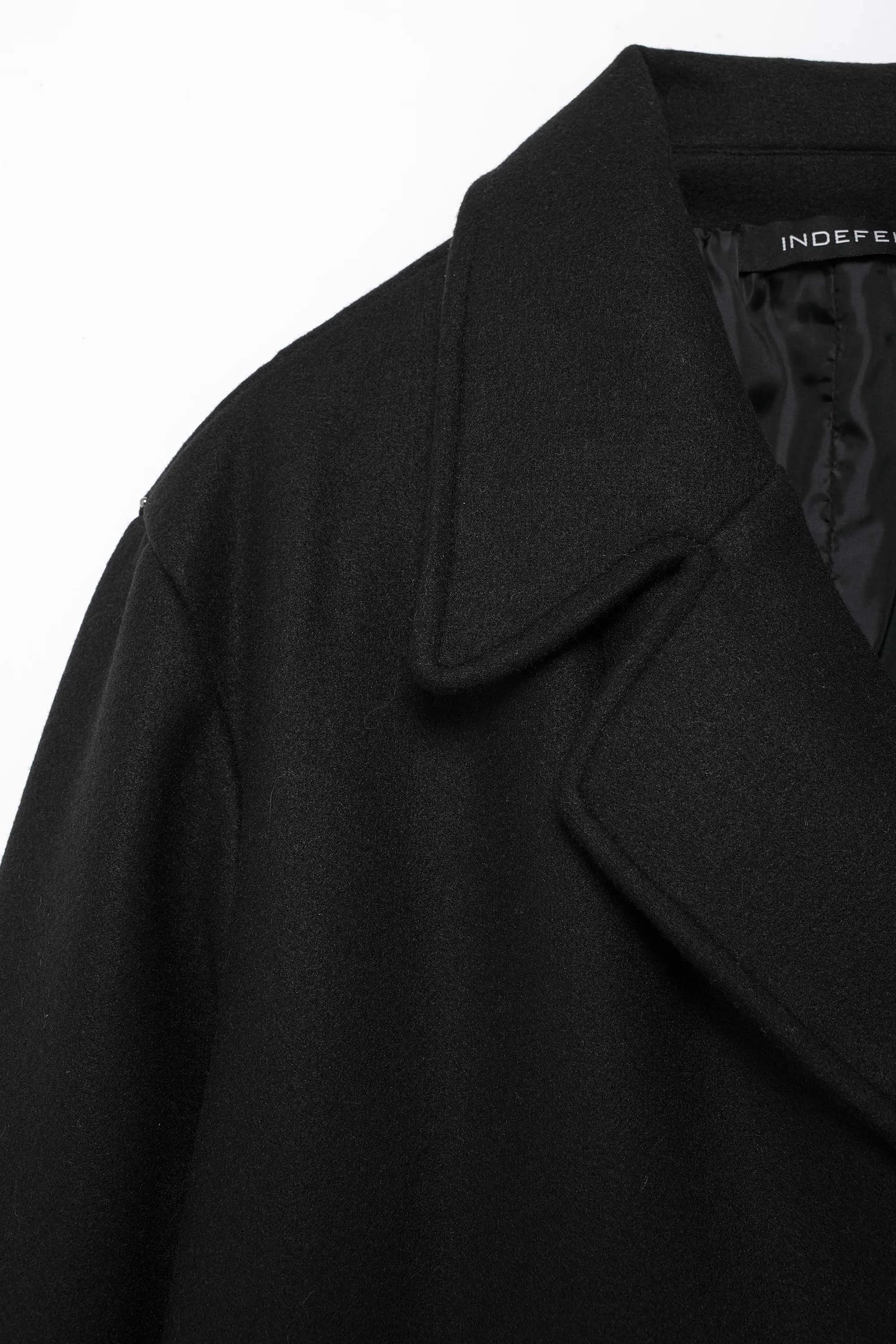 TRAFZA Women Winter Casual Wool Blend Notched Lapel Collar Coat Chic Double-breasted Trench Coats Oversized Female Long Jackets