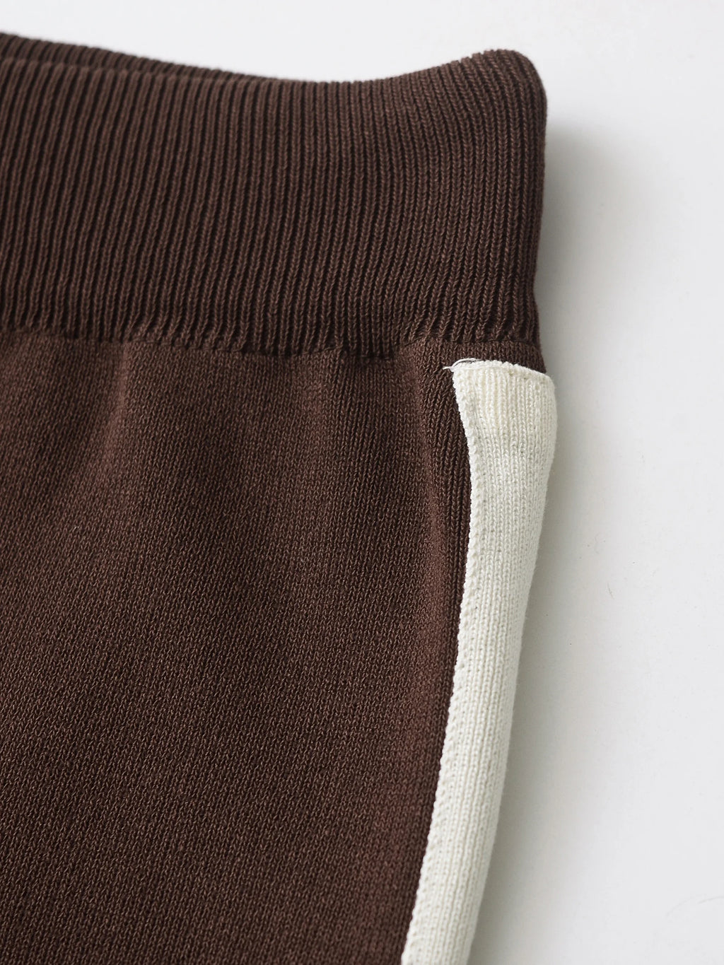 DUOPERI Women Fashion 2 Piece Sets Brown Pullover Sweatshirts & High Elastic Waist Trousers Feamle Chic Lady Pants Set