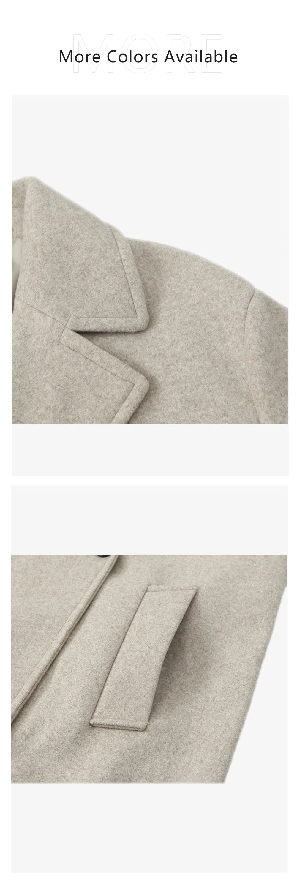 Autumn New Women's Clothing Style Fashionable Tri color Luxury Loose Collar Long Sleeve Coat