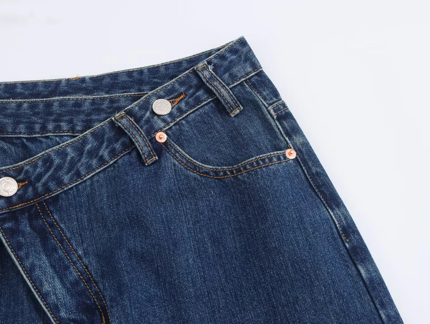 HH Women 2025 Fashion Straight Jeans Vintage Solid Casual High Waist Wide Leg Denim Pants High Street Lady Trousers Jeans