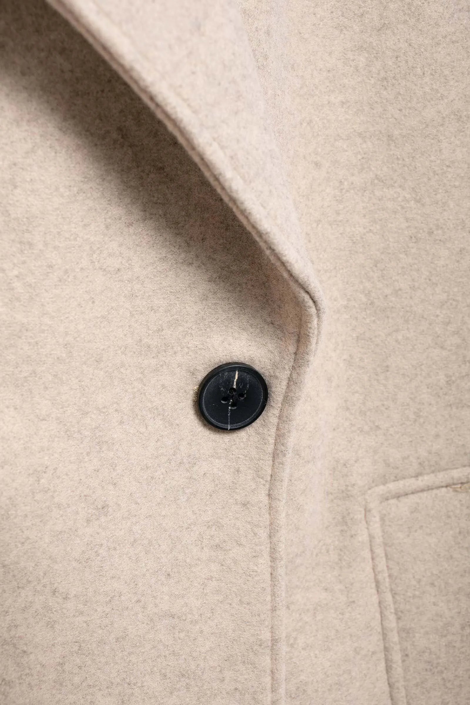 TRAFZA Women Winter Casual Wool Blend Notched Lapel Collar Coat Chic Double-breasted Trench Coats Oversized Female Long Jackets