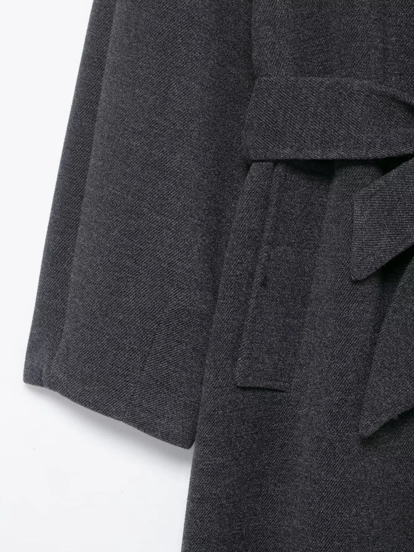 TFMLN Women’s Stand Collar Long Coats 2025 Winter New Belted Trench Coat Vintage Simple Outerwear Elegant Fashion Female