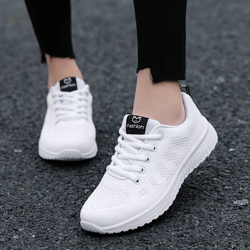 2025 Women Sport Shoes Fashion Platform Sneakers Ladies Spring Winter Flats Running Shoes for Woman