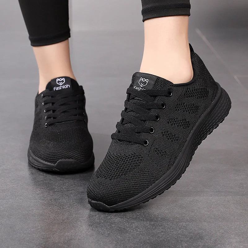 2025 Women Sport Shoes Fashion Platform Sneakers Ladies Spring Winter Flats Running Shoes for Woman