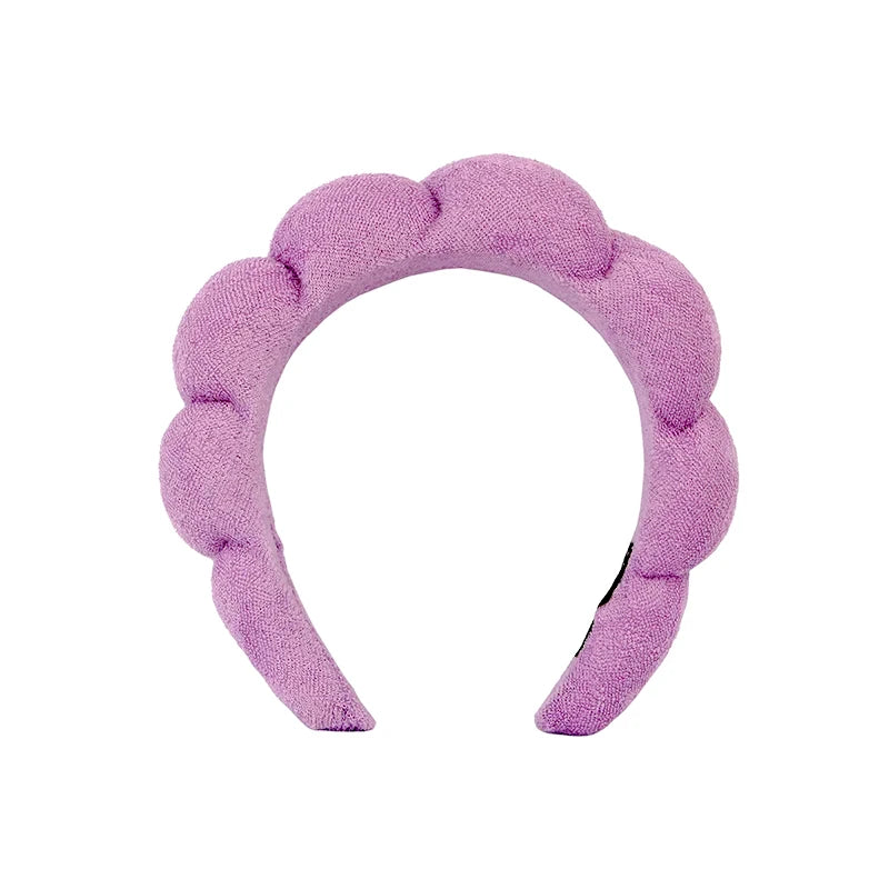 Cute Fashion Multifunctional Women's Face Washing Cuffs Waterproof Water Absorbent Wrist Cotton Velvet Hairband Hair Accessories