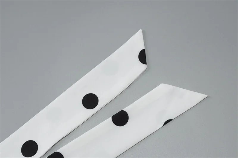 Mozision Halter Print Polka Dot Mini Dress Women Fashion Off-shoulder Sleeveless Backless High Waist A-line Club Party Dress