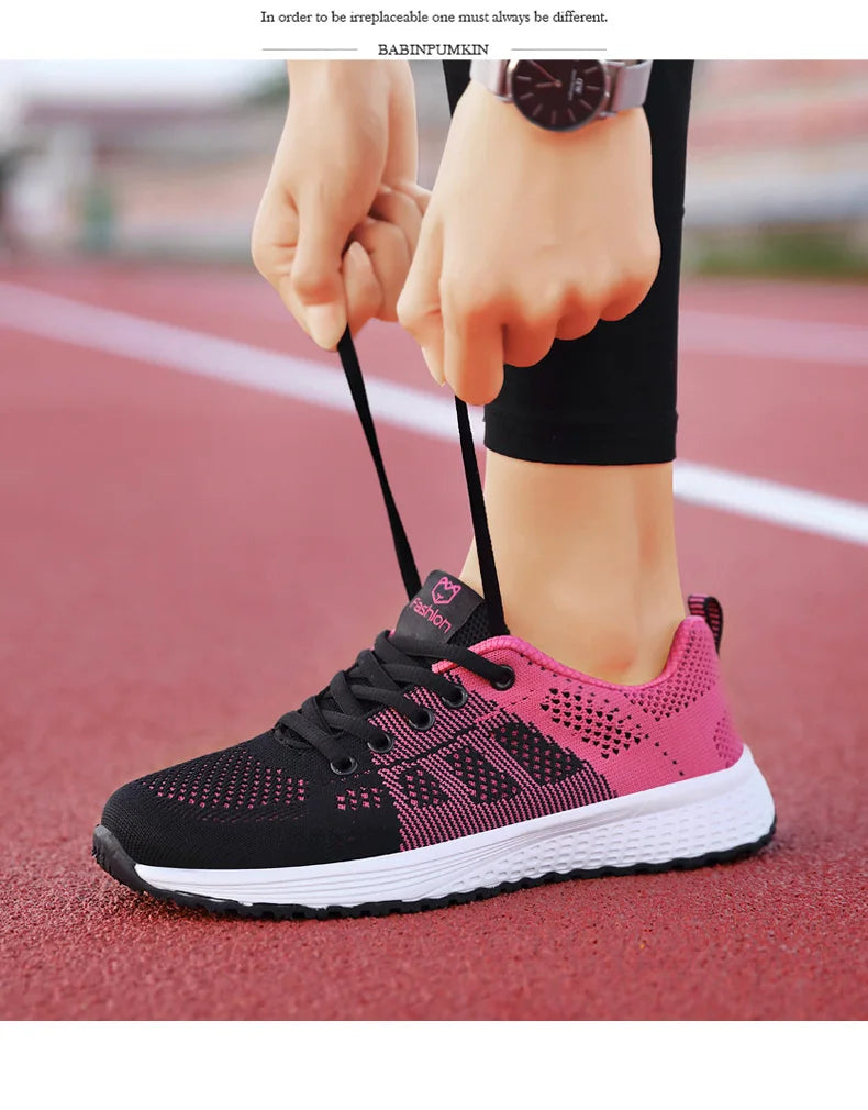 2025 Women Sport Shoes Fashion Platform Sneakers Ladies Spring Winter Flats Running Shoes for Woman