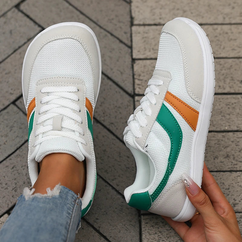 New Wide Toe Women Shoes Casual Versatile Soft Sole Wide Last Shoes Walking Sneakers Breathable Mesh Comfortable Barefoot Shoes