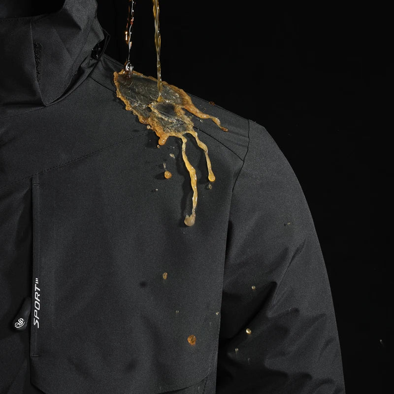 CHRLCK Women's 3 In 1 Thick Hiking Jacket Down Cotton Waterproof Winter Windbreaker Outdoor Warm Camping Jacket Windproof Coat