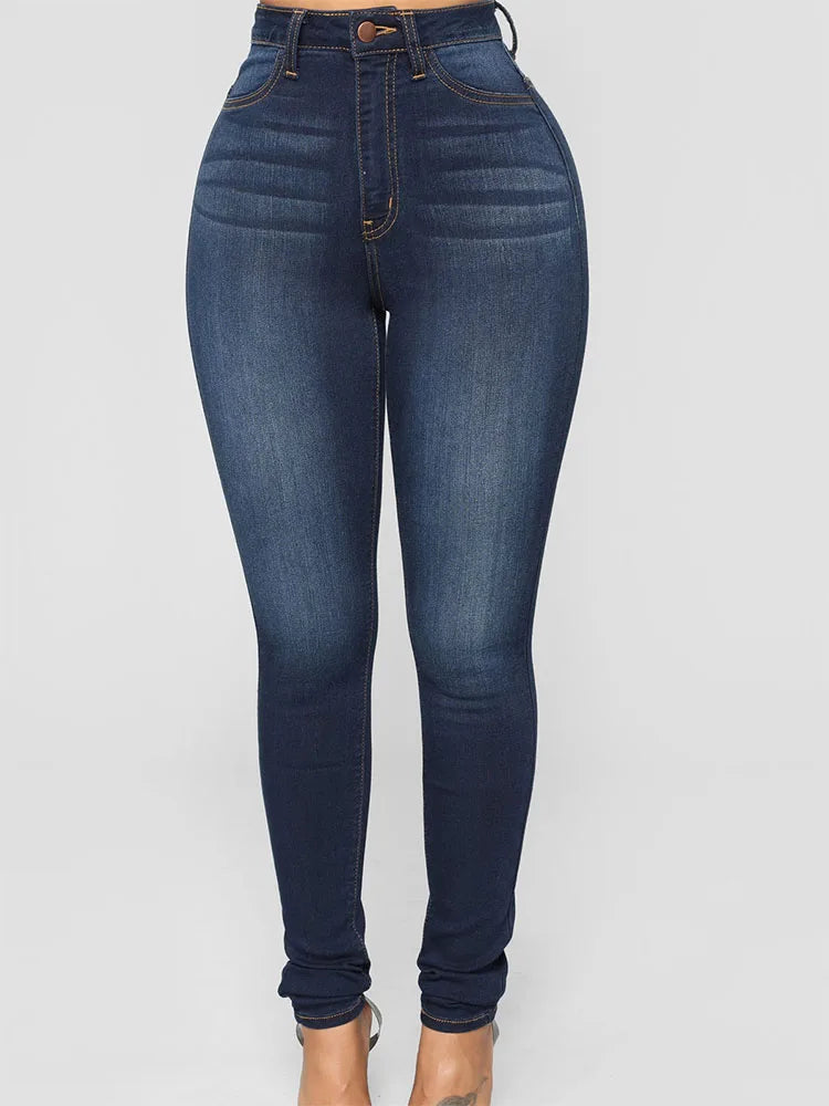 2025 NEW Women’s Skinny Jeans Pants Vintage Denim Jeans Women Fashion Stretch Trousers streetwear Straight Leg Wrap Hips Jeans