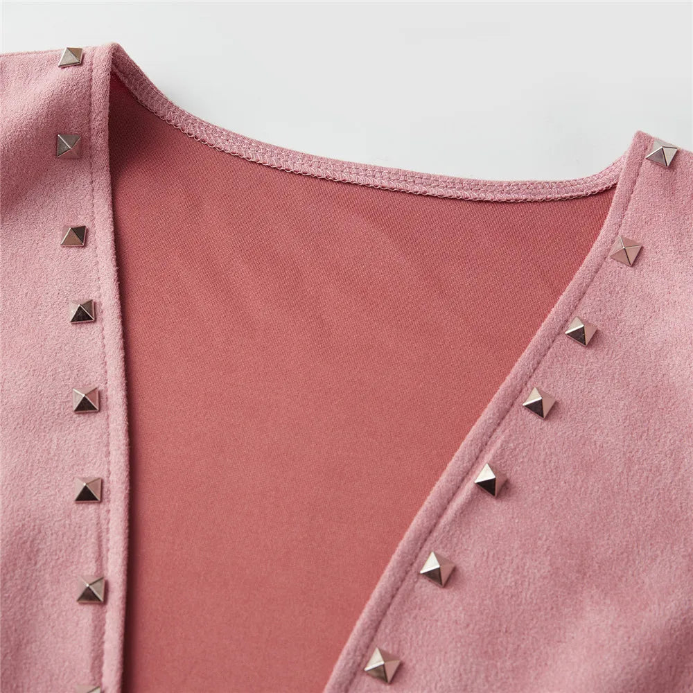 Women Vintage Sleeveless Faux Suede Fringe Vest Rivets Leather Western Boho Tassel Jacket Open Front Hippie Cardigan 2025