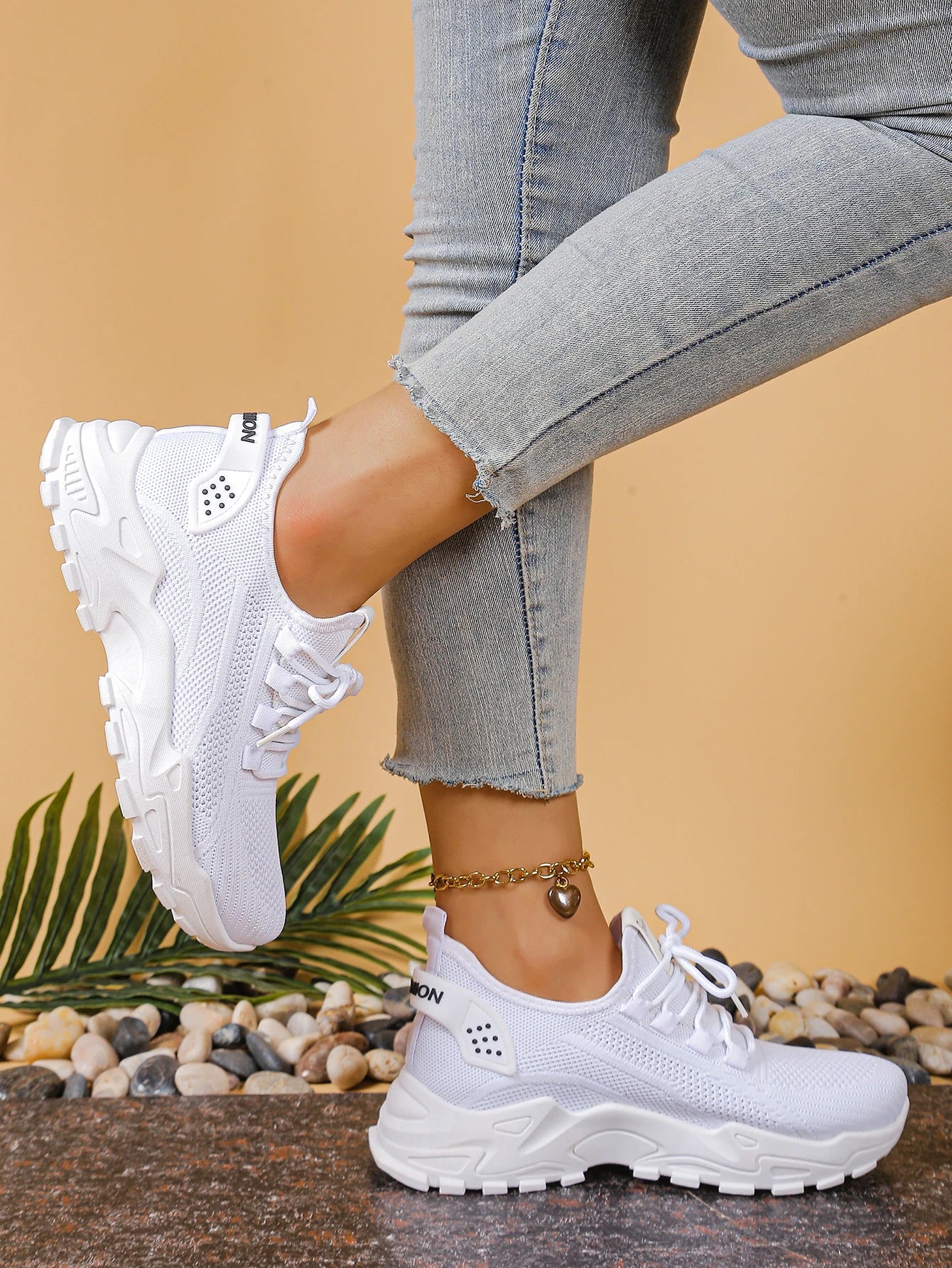 Ladies shoes women's sneakers shoes woman 2025 Solid color increases height and is versatile cheap shoes clearance free shipping