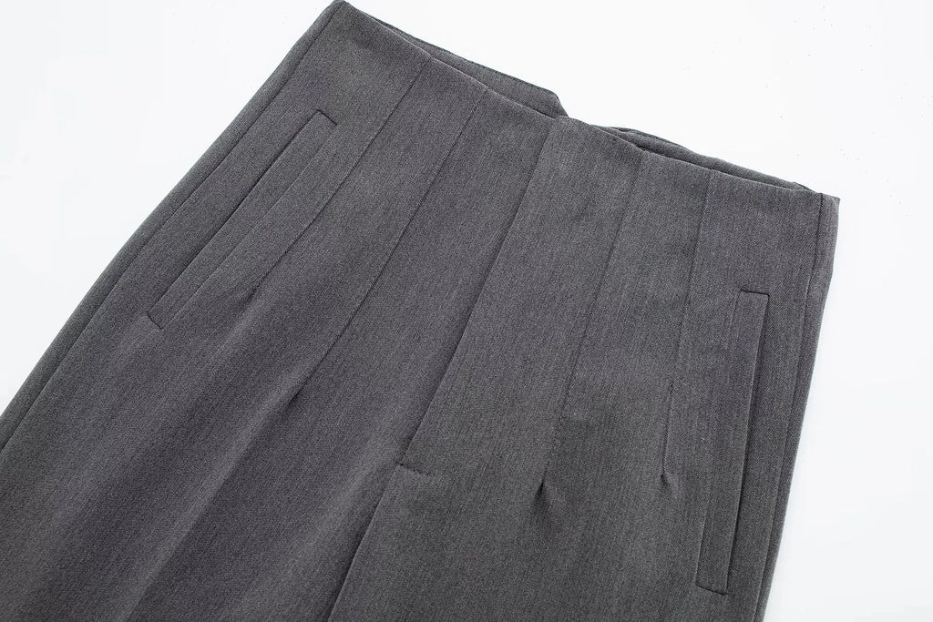 2025 Woman Solid Trouser High Waist Slim Zipper Fly Long Pants Female Wild Commute Office Lady Woman Pencil Pant Street