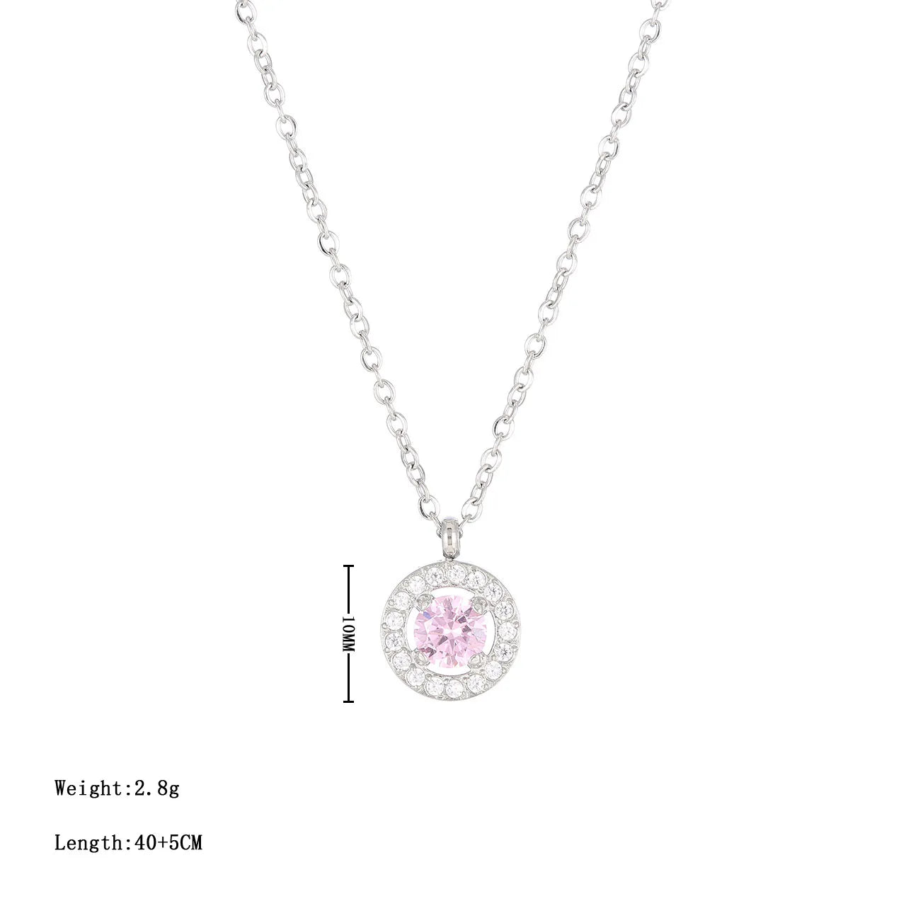 Stainless Steel 14K Gold Heart Pendant Necklace Women's Simple Chain Stylish Design Sense Jewelry Double Layer