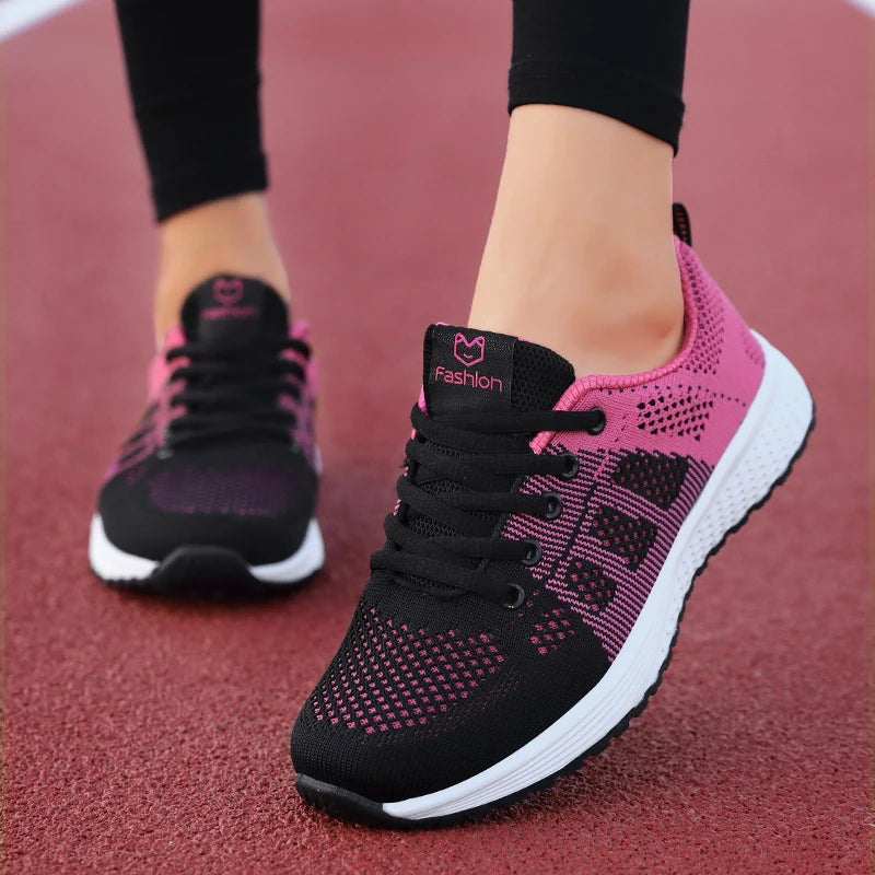 2025 Women Sport Shoes Fashion Platform Sneakers Ladies Spring Winter Flats Running Shoes for Woman