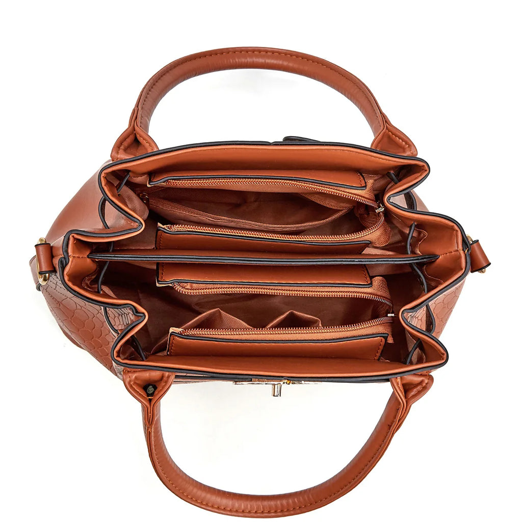 12.4 inch 31cm)New Crocodile Pattern Women's Shoulder Bag; Large Capacity Handbag; Mother and Child Bag; Crossbody Bag