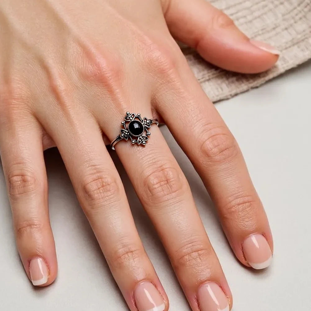 11 pcs Silver Knuckle Rings Set Gothic Crescent Ring Set Punk Silver Plated Cross Ring for Women