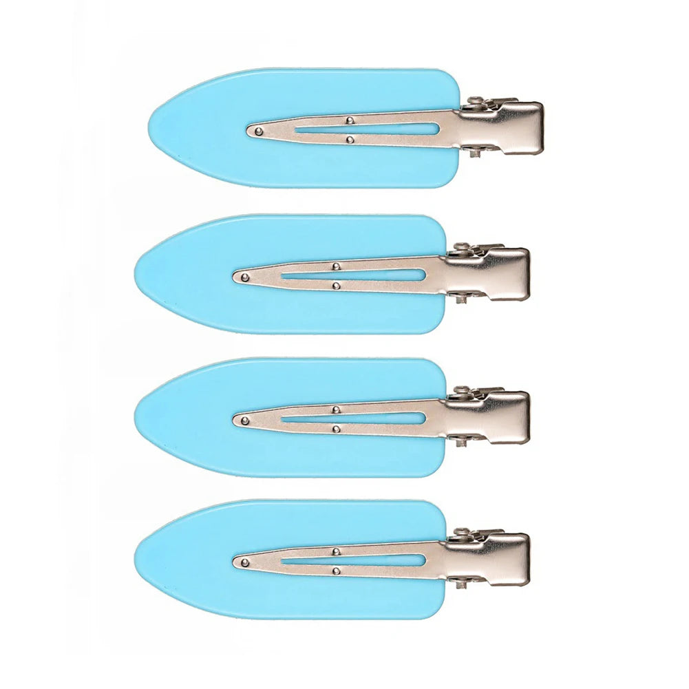 4Pcs No Bend Hair Clips Makeup Clips Beauty Salon Seamless Hairpin for Salon Hairstyle Women Girls Makeup Accessories