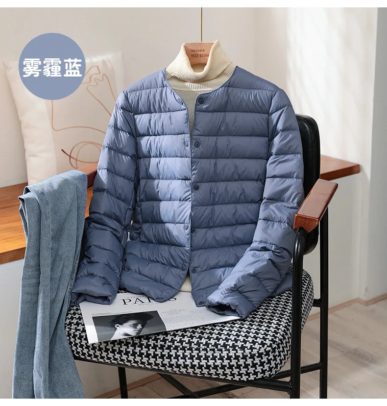 2025 New Arrivals Autumn Winter Warm Women White Duck Down Slim Jackets Female Fashion Ultra Lightweight Packable Puffer Coats