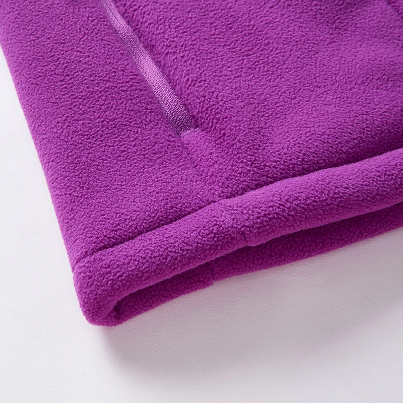 Autumn Winter Polar Fleece Vest Women's Windproof Outdoor Warm Sleeveless  Coat 2025 Plush Stand Collar Casual Waistcoat