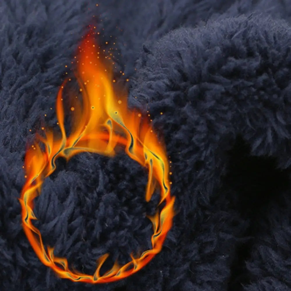 Men Women Winter Beanie Hat Scarf Casual Thermal Fleece Knitted Hat Soft Warm Balaclava Wool Neck Warmer Scarf Cap