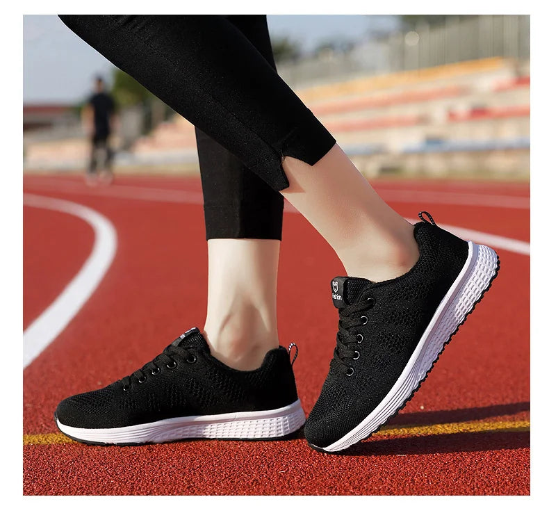 2025 Women Sport Shoes Fashion Platform Sneakers Ladies Spring Winter Flats Running Shoes for Woman