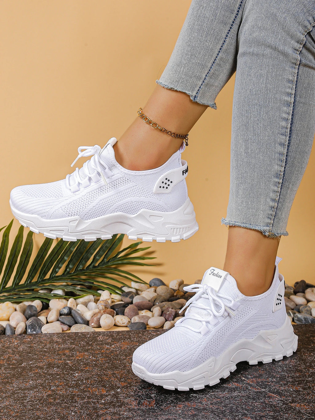 Ladies shoes women's sneakers shoes woman 2025 Solid color increases height and is versatile cheap shoes clearance free shipping