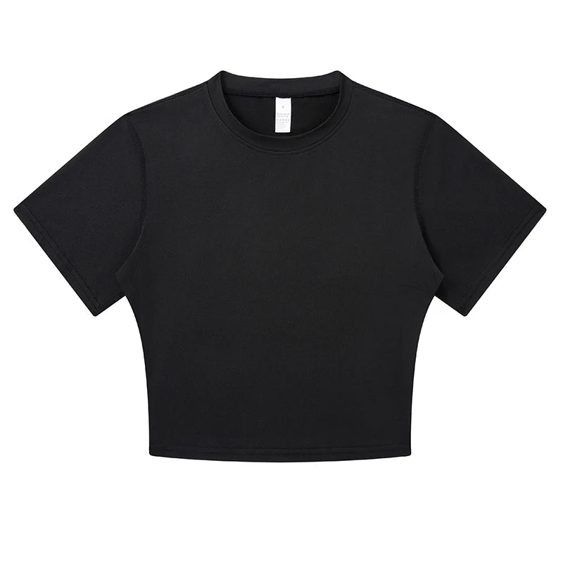 Women's Compression Shirt Short Sleeve Athletic Yoga Running T-Shirt Summer Gym Workout Quick Dry Stretchy Tees Tops Baselayer