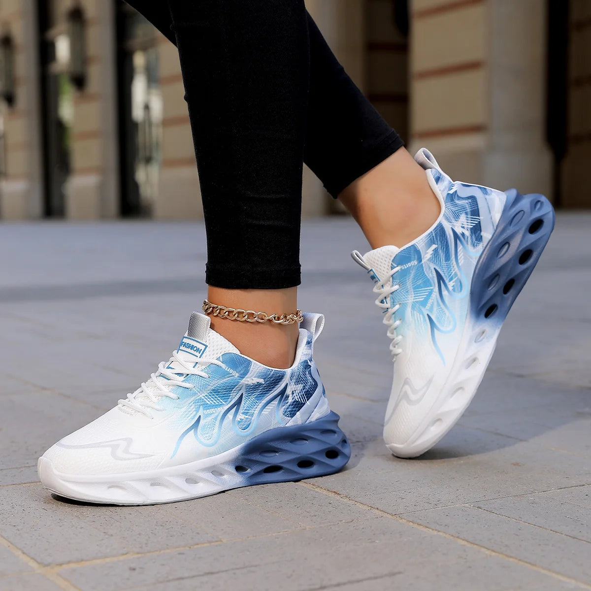 Men Sports Shoes Trendy Breathe Soft Sole Comfort Outdoor Fitness Jogging Shoes Couple Walking Sports Tennis Shoes for Men Women