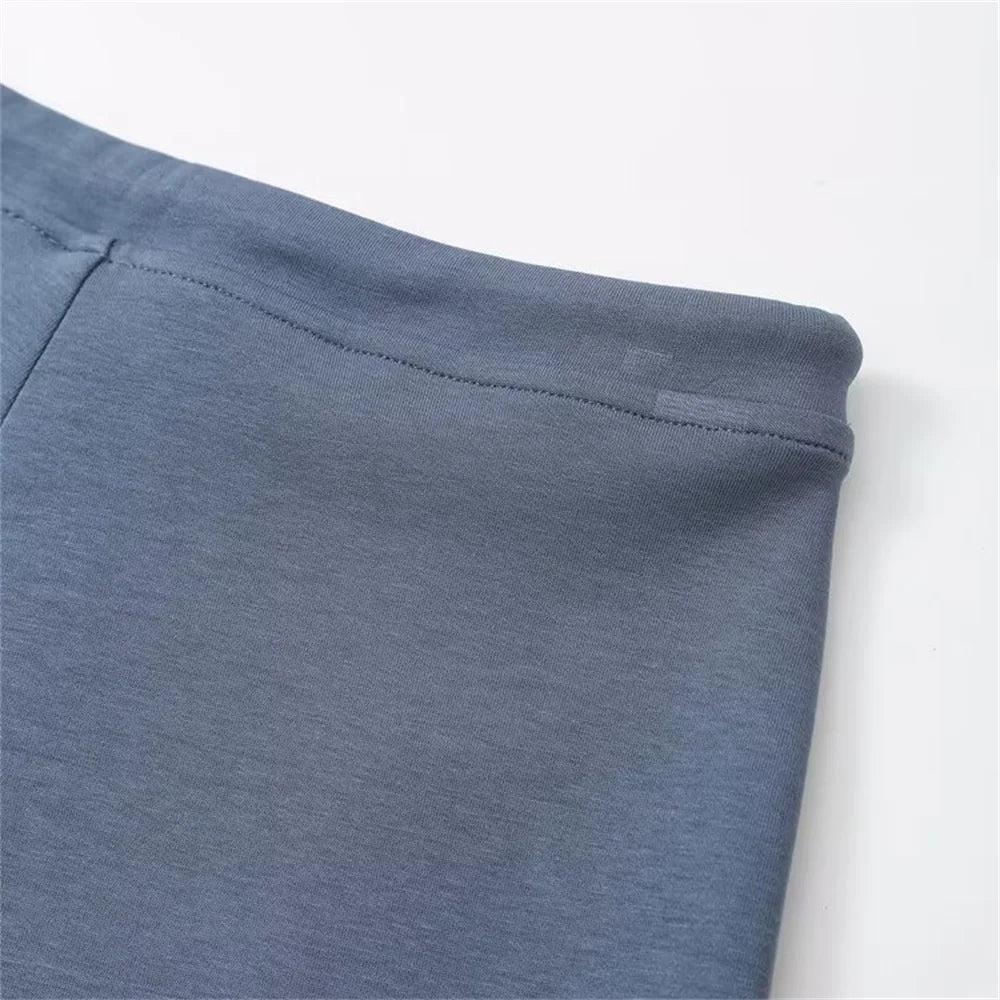 Autumn new women's fashionable casual zipper decoration hooded long sleeved sweatshirt jacket trumpet pants set