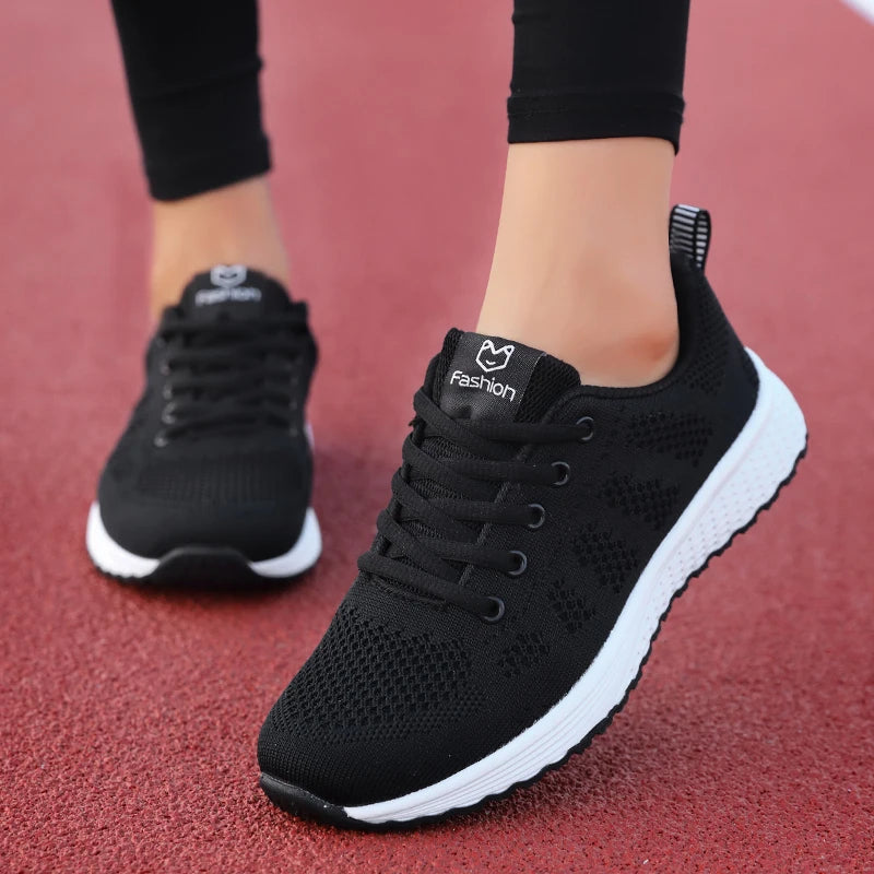 2025 Women Sport Shoes Fashion Platform Sneakers Ladies Spring Winter Flats Running Shoes for Woman