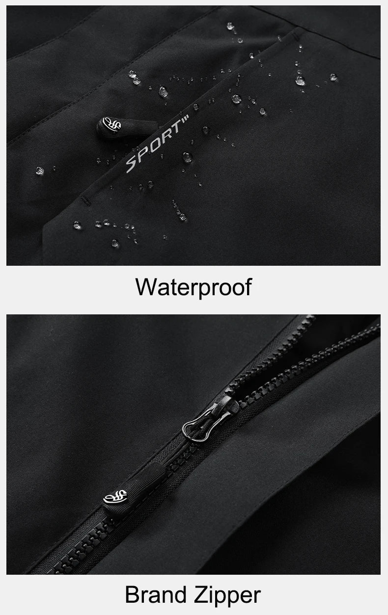 CHRLCK Women's 3 In 1 Thick Hiking Jacket Down Cotton Waterproof Winter Windbreaker Outdoor Warm Camping Jacket Windproof Coat