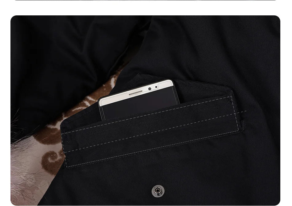 MaoMaoKong Natural Real Fox Fur Jacket Hooded Black Waterproof Woman Winter Warm Coat Parkas Luxury Jacket Female Clothing