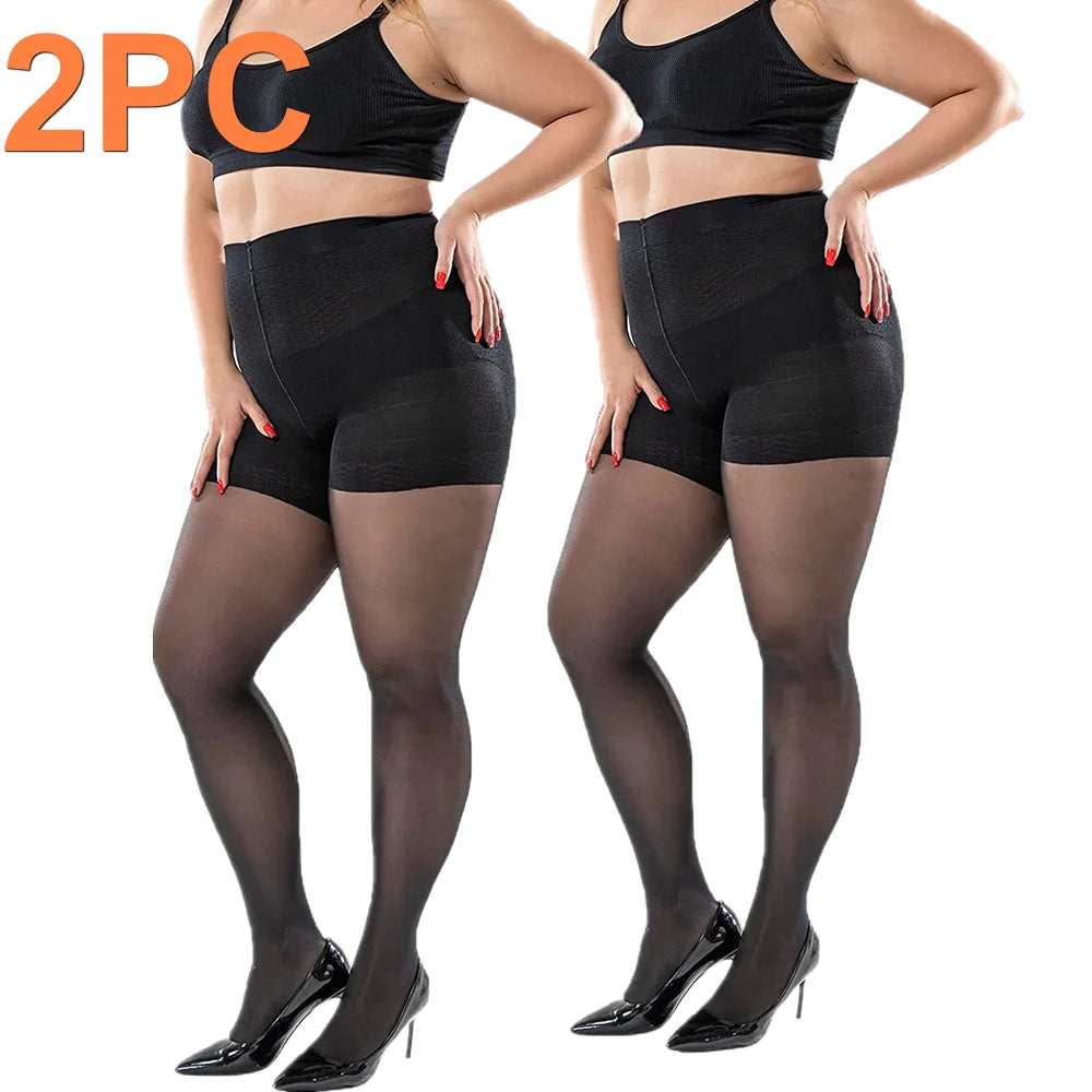 New 40D Women Black PLUS SIZE S-3XL CONTROL TOP Shaping Tights，Ladies confort Lift hip nylon Hosiery Pantyhose